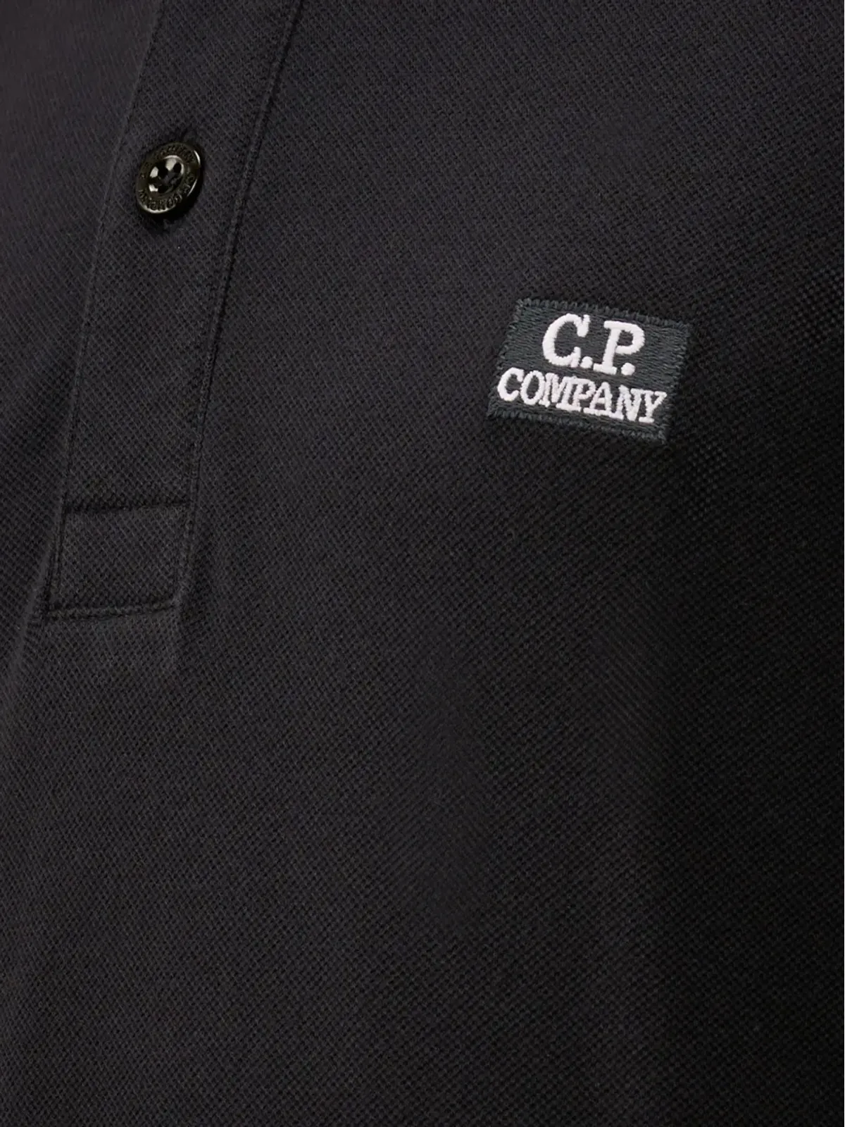 C.P. Company Kids ロゴパッチ長袖ポロシャツ - Blue - 画像4