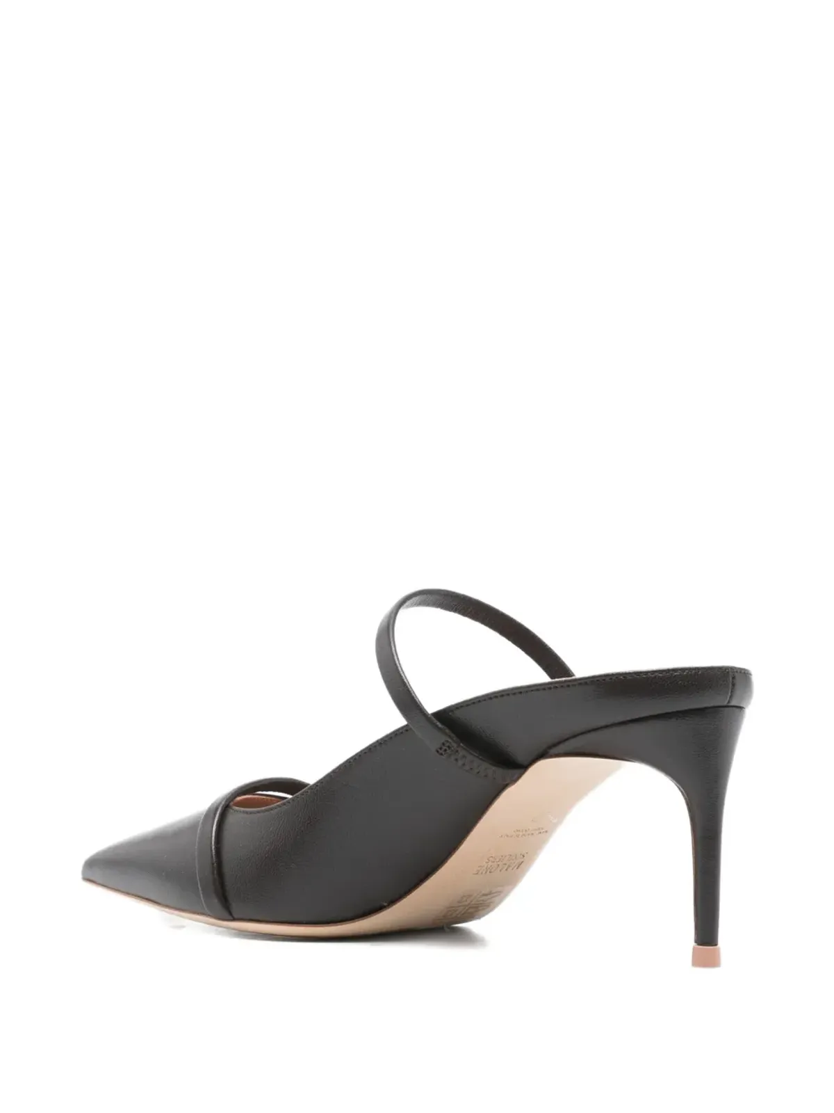 Malone Souliers レザー ポインテッドトゥ ミュール - 画像3