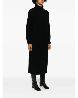Marc O'Polo turtleneck ribbed-knit midi dress - Black - サムネイル3