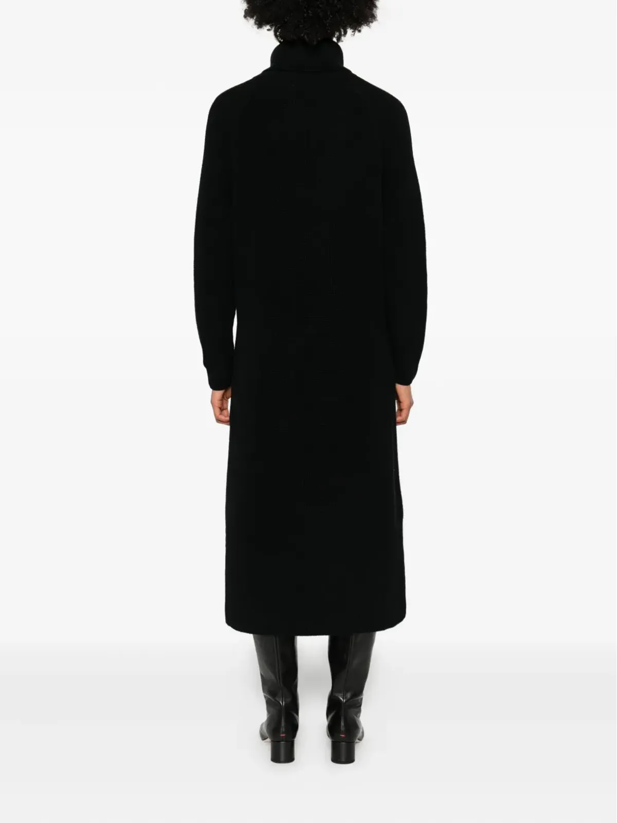 Marc O'Polo turtleneck ribbed-knit midi dress - Black - 画像4