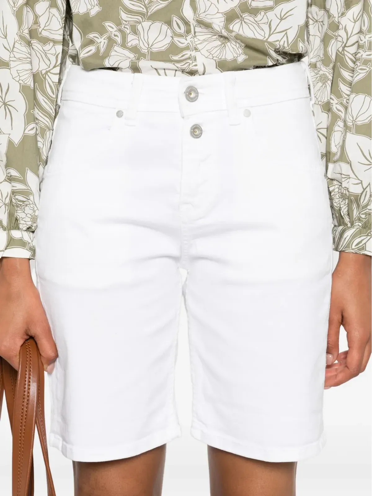 Marc O'Polo button-fastening shorts - White - 画像5
