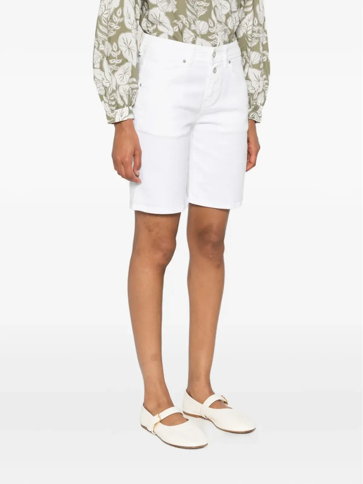 Marc O'Polo button-fastening shorts - White - 画像3