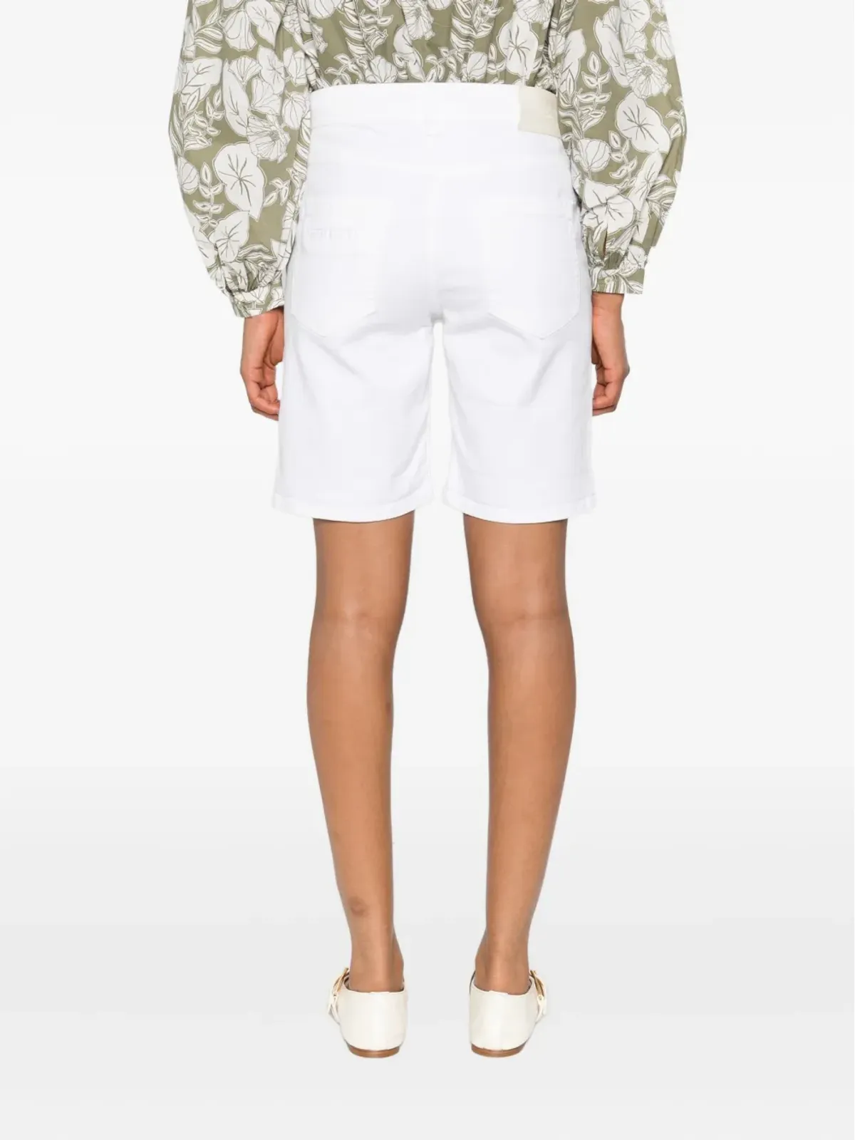 Marc O'Polo button-fastening shorts - White - 画像4