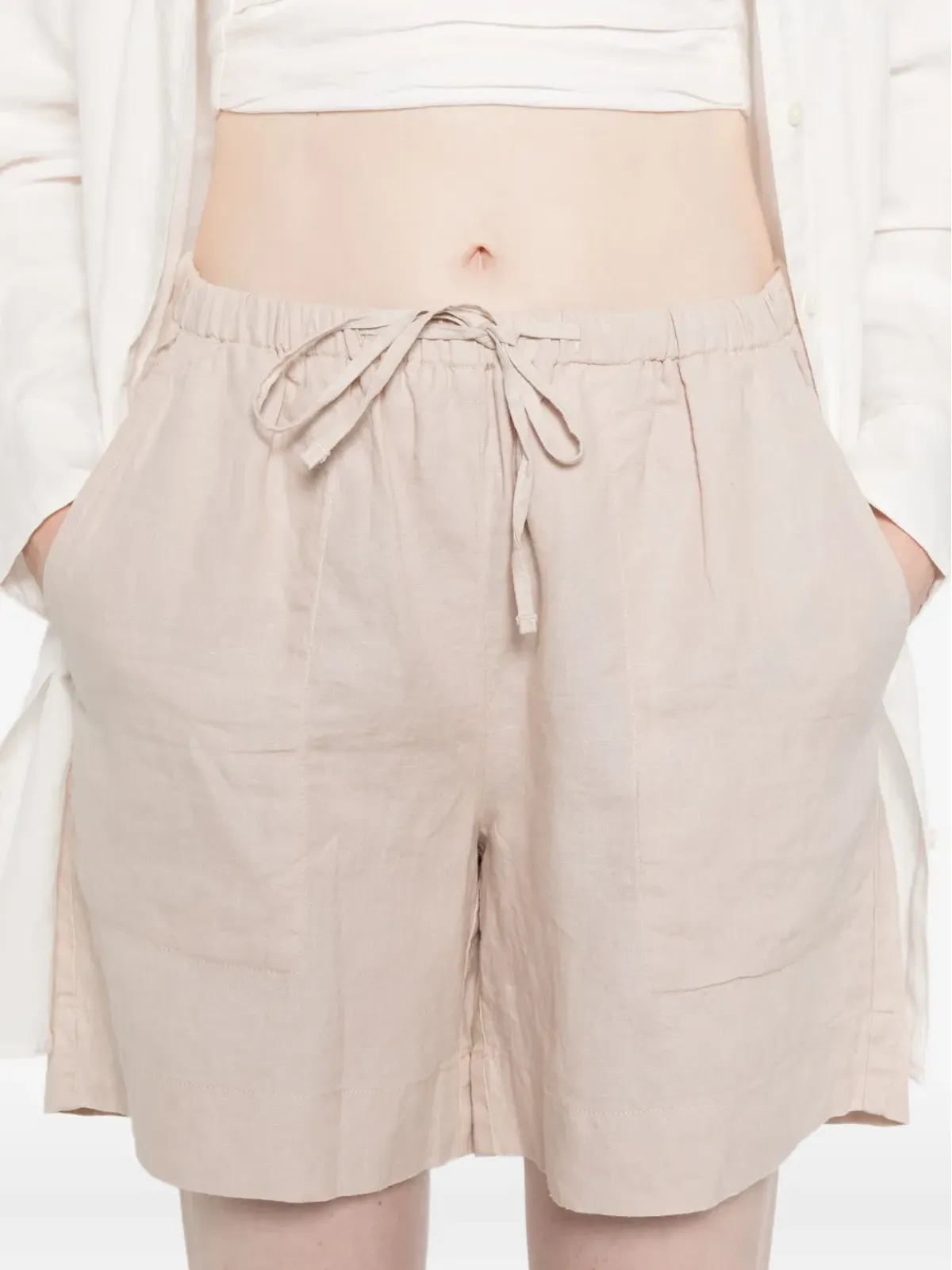 Marc O'Polo ドローストリングリネンショーツ - 画像5