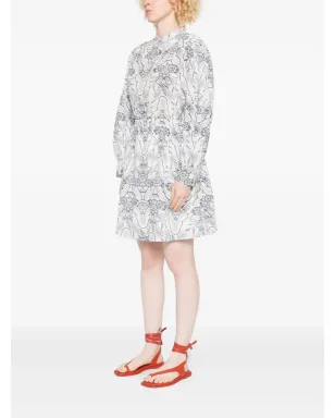 Marc O'Polo 花柄プリント長袖ミニドレス - サムネイル3