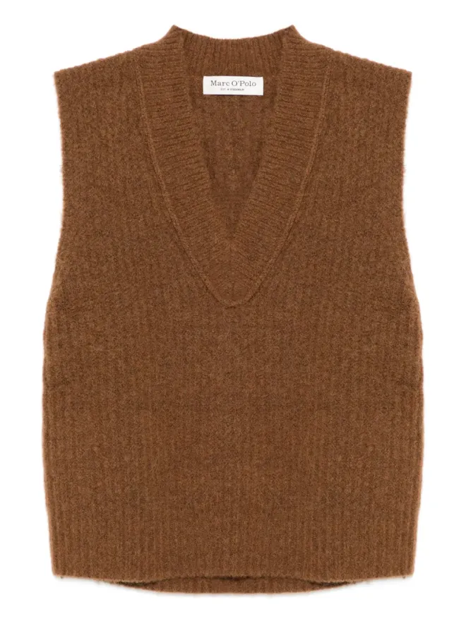 Marc O'Polo Marc O'Polo Vネック ウールブレンド ベストの商品画像
