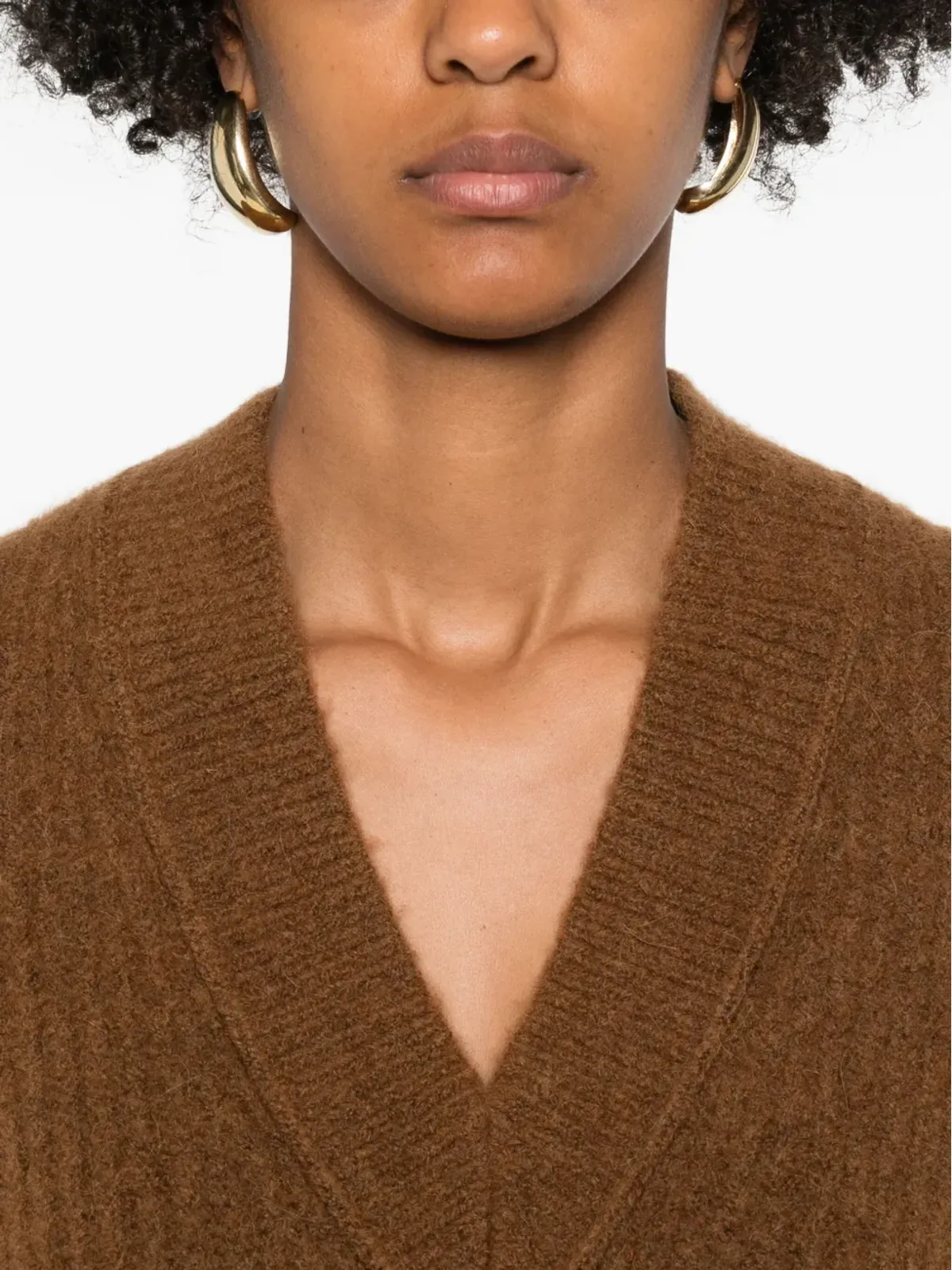 Marc O'Polo Vネック ウールブレンド ベスト - 画像5