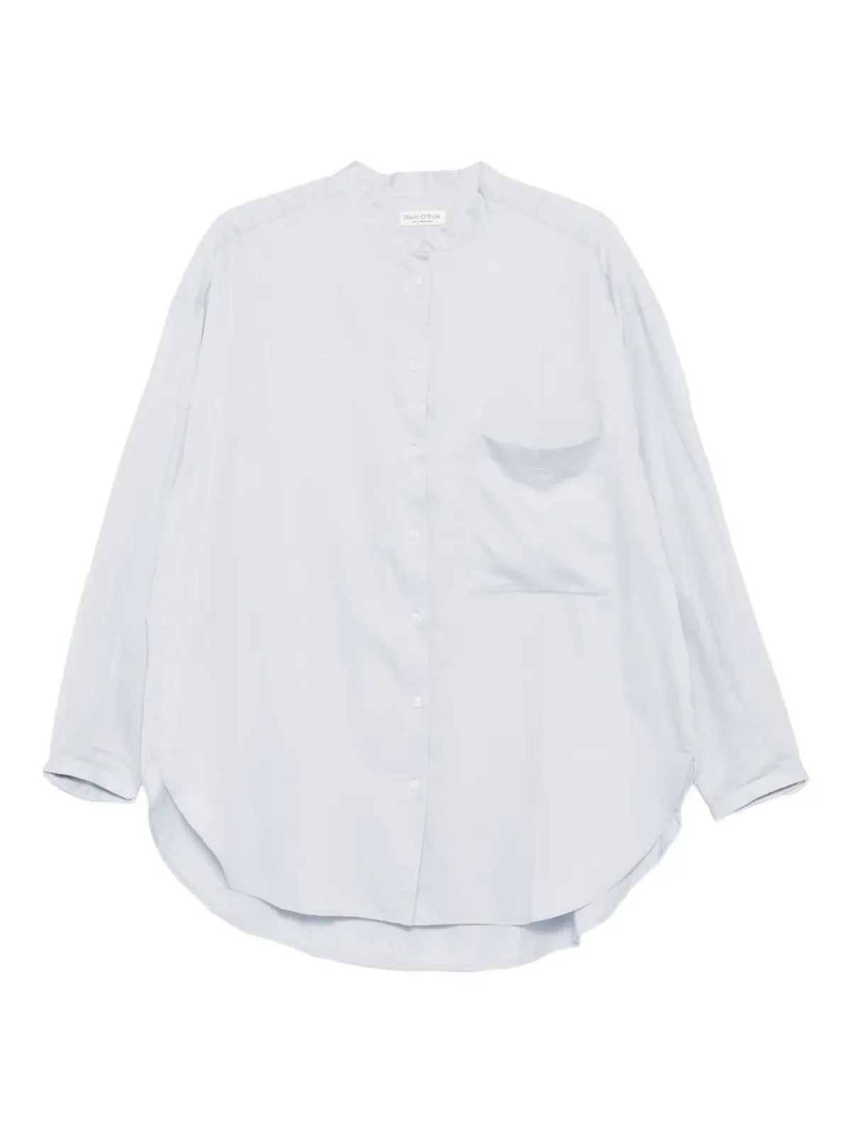 Marc O'Polo ロングスリーブ コットンシャツ ブルー - 画像1