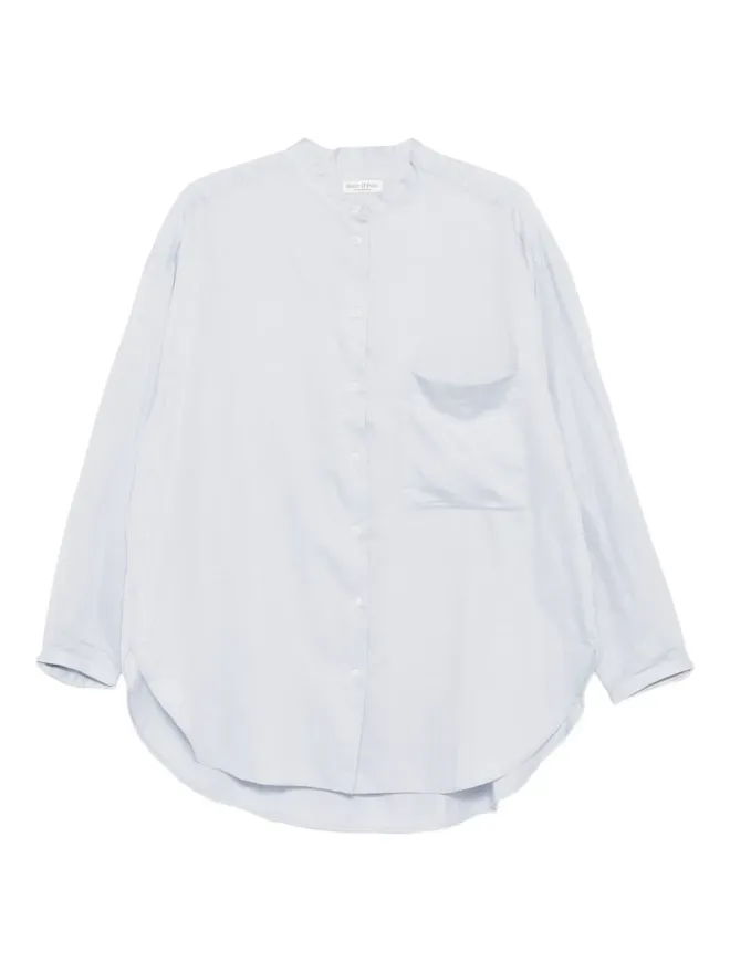 Marc O'Polo Marc O'Polo ロングスリーブ コットンシャツ ブルーの商品画像