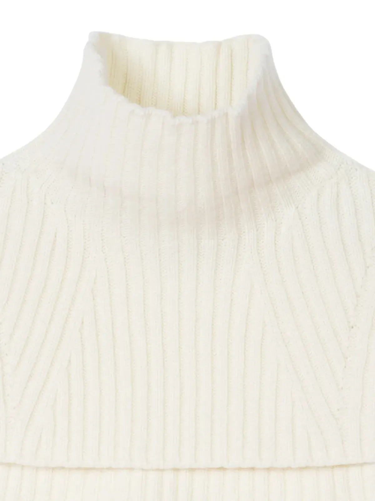 BOMPARD リブ編みハイネックビブ - 画像2