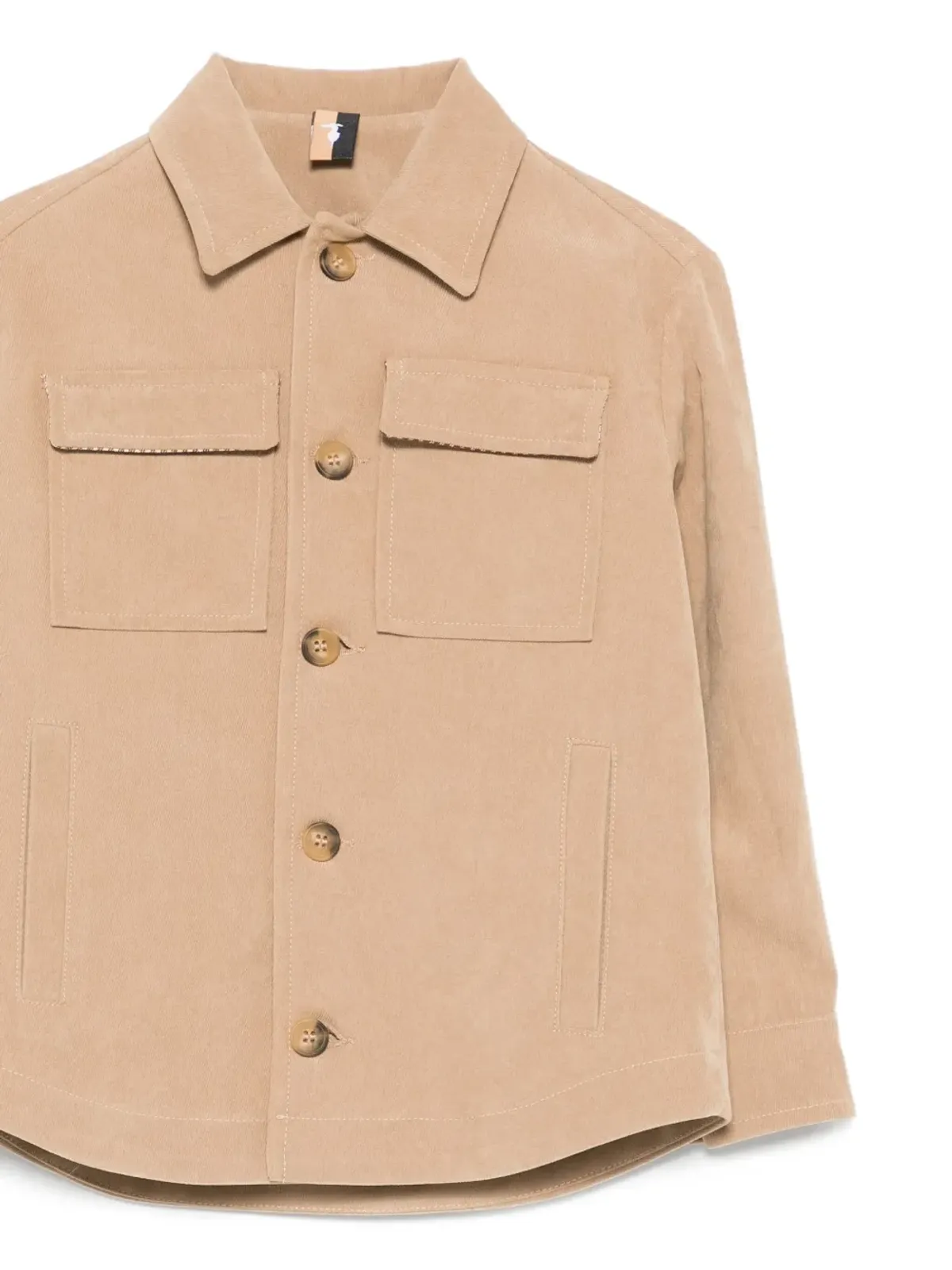 TRUSSARDI JUNIOR ボタン留め フラップポケット シャツ - 画像3