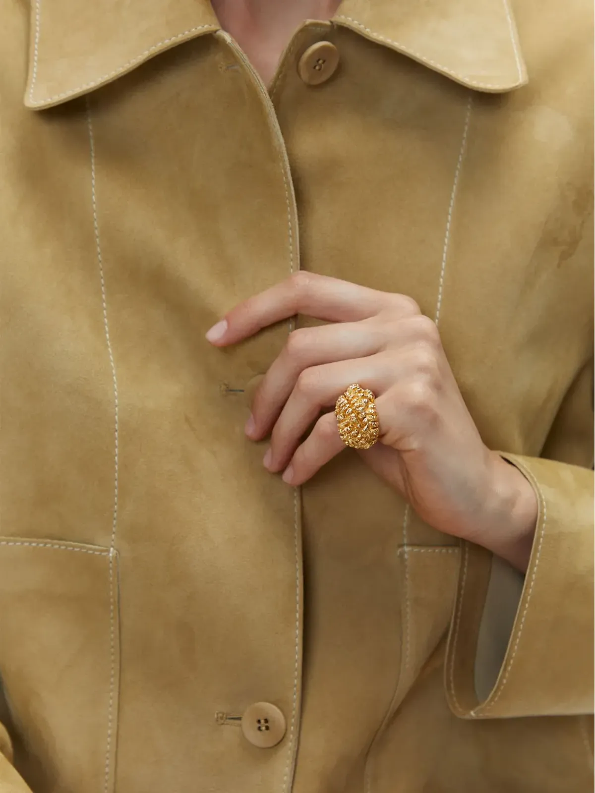 Paola Sighinolfi 金メッキ シャーマンリング - ゴールド - 画像2