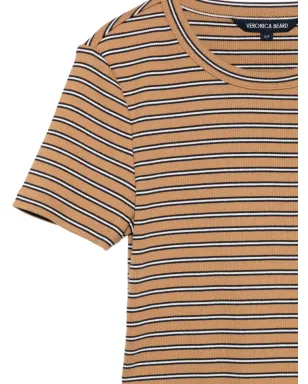 Veronica Beard プリュイット ストライプリブTシャツ - サムネイル3