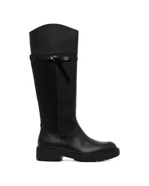 LIU JO strap knee-high boots - Black - サムネイル1