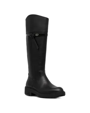 LIU JO strap knee-high boots - Black - サムネイル2