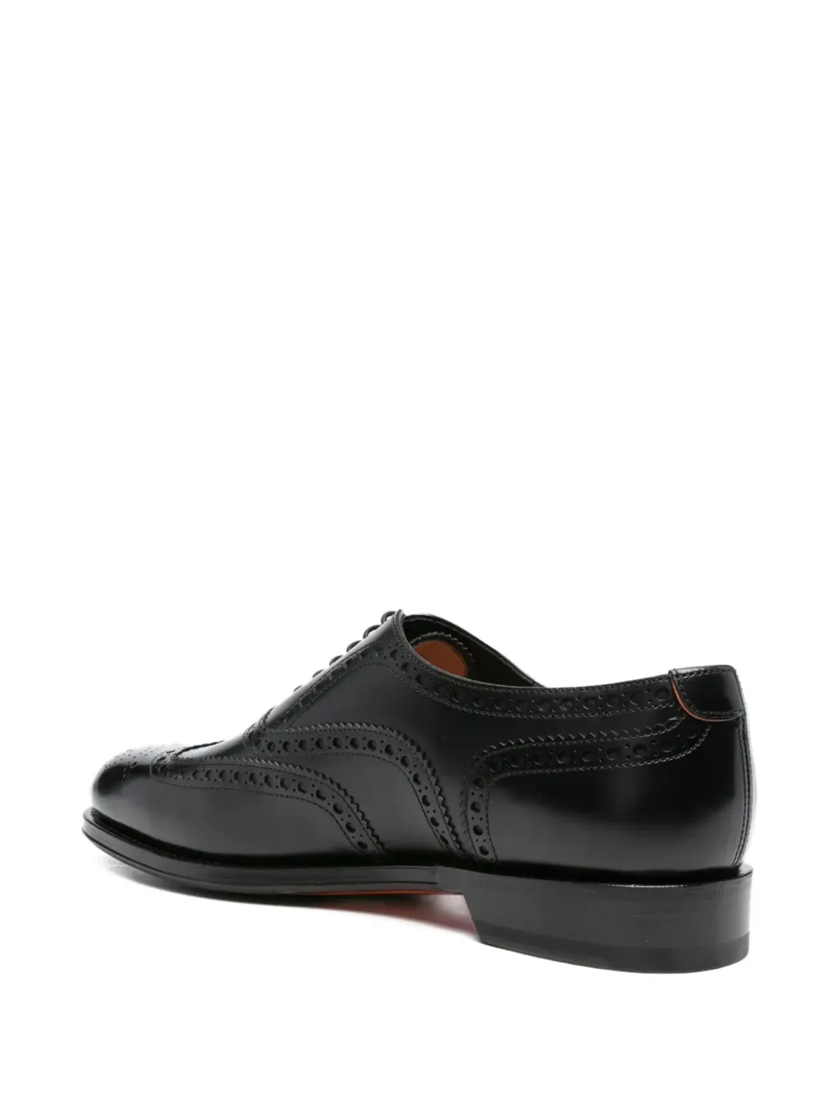 Santoni パンチングレザー オックスフォードシューズ - 画像3