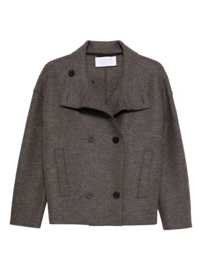 Harris Wharf London Harris Wharf London ダブルブレスト ファネルカラー ジャケットの商品画像