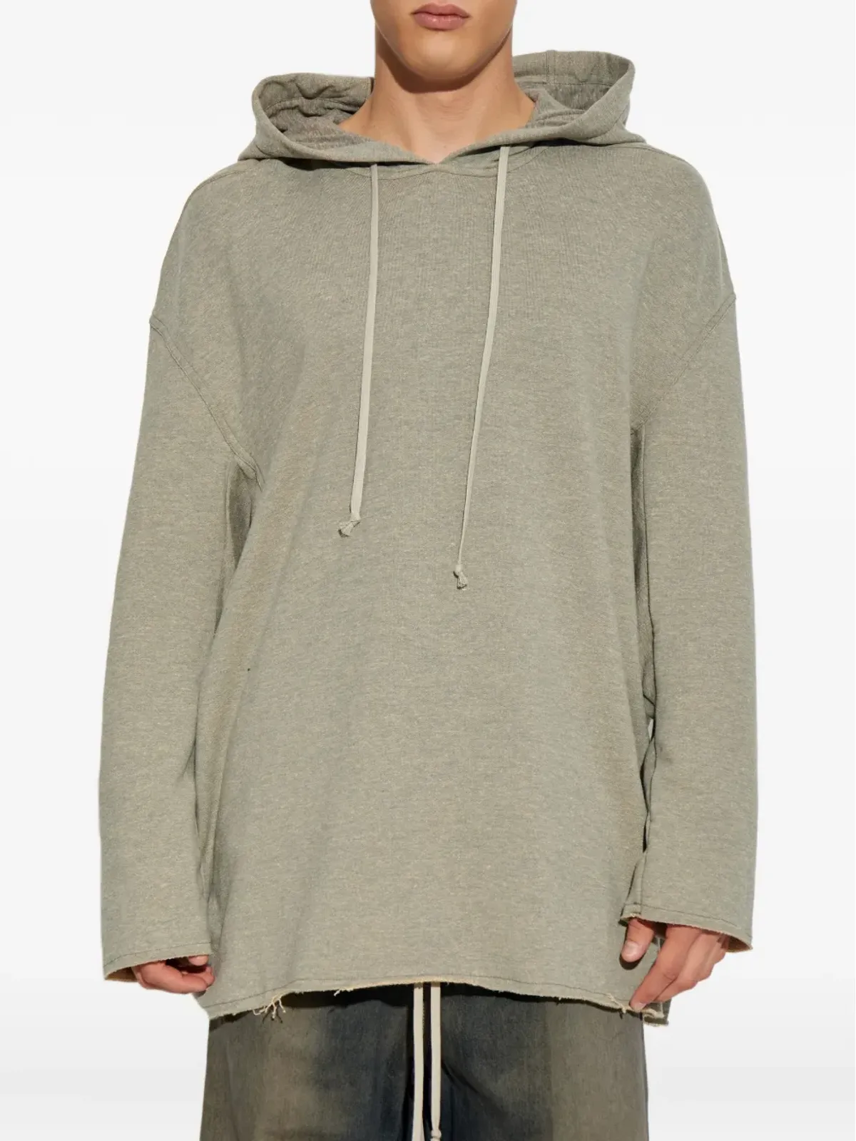 Rick Owens DRKSHDW フーディー（裾がほつれデザイン） - 画像3