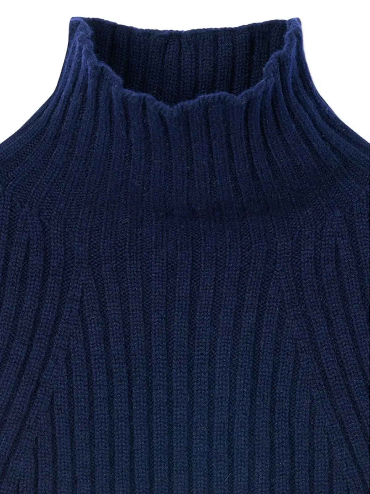 BOMPARD リブ編みハイネックカシミアビブ - 画像2