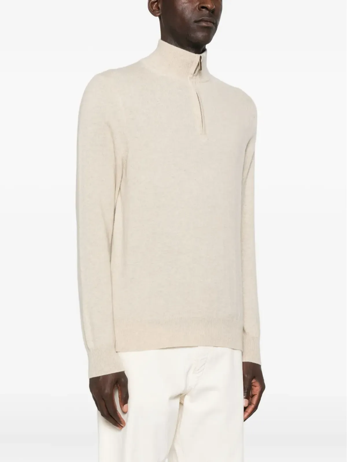BOMPARD ジップファスナー付きセーター（ニュートラルカラー） - 画像3