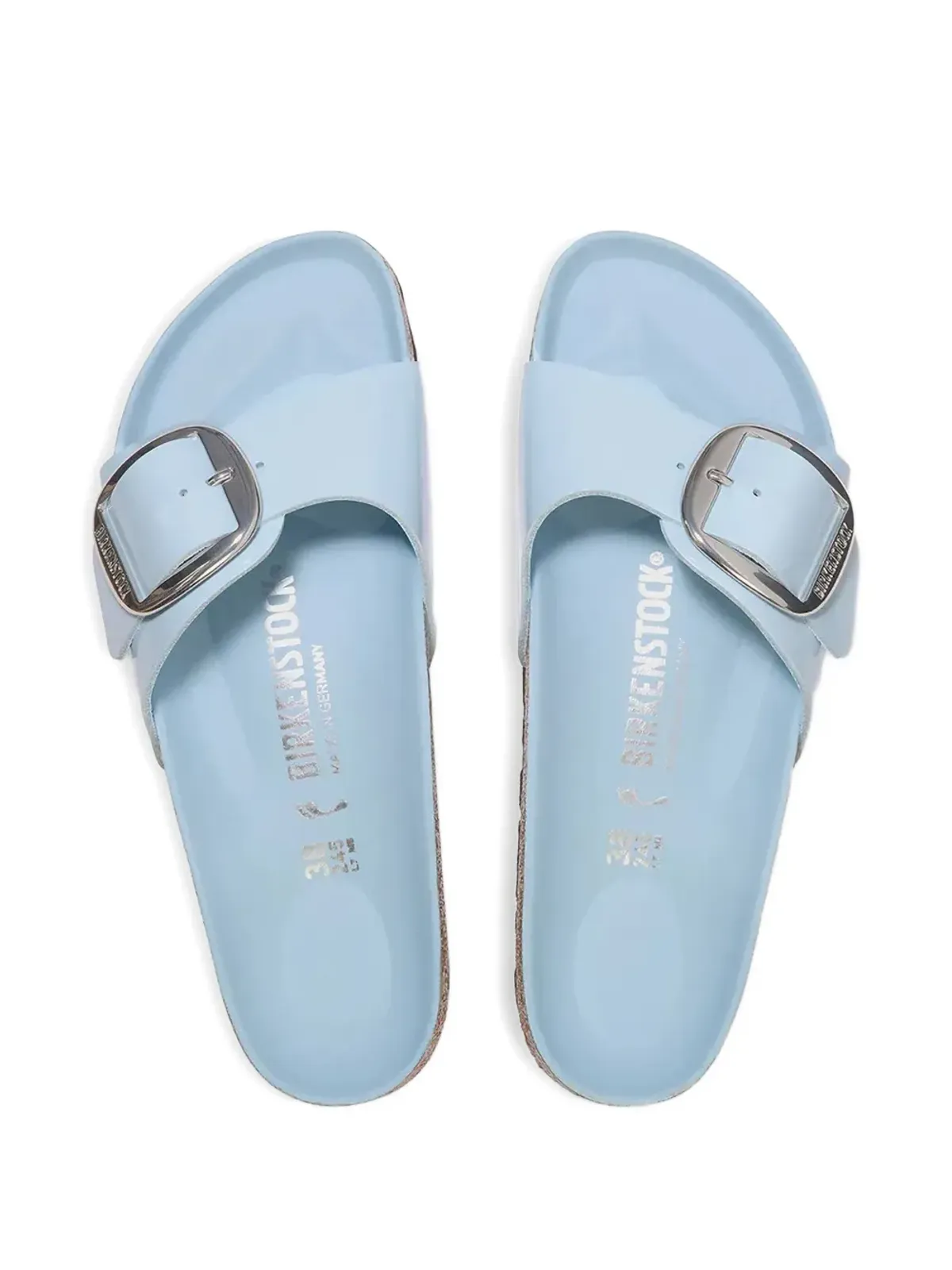Birkenstock Madrid buckle slides - Blue - 画像4