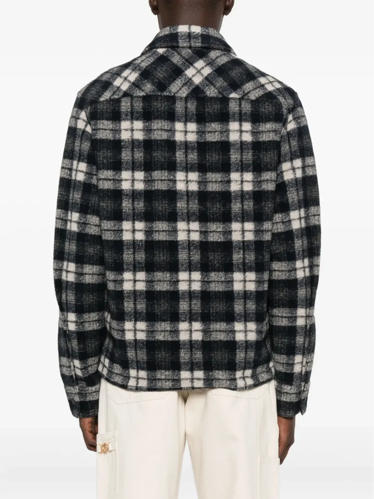 Moncler チェック柄ジップアップジャケット - 画像4