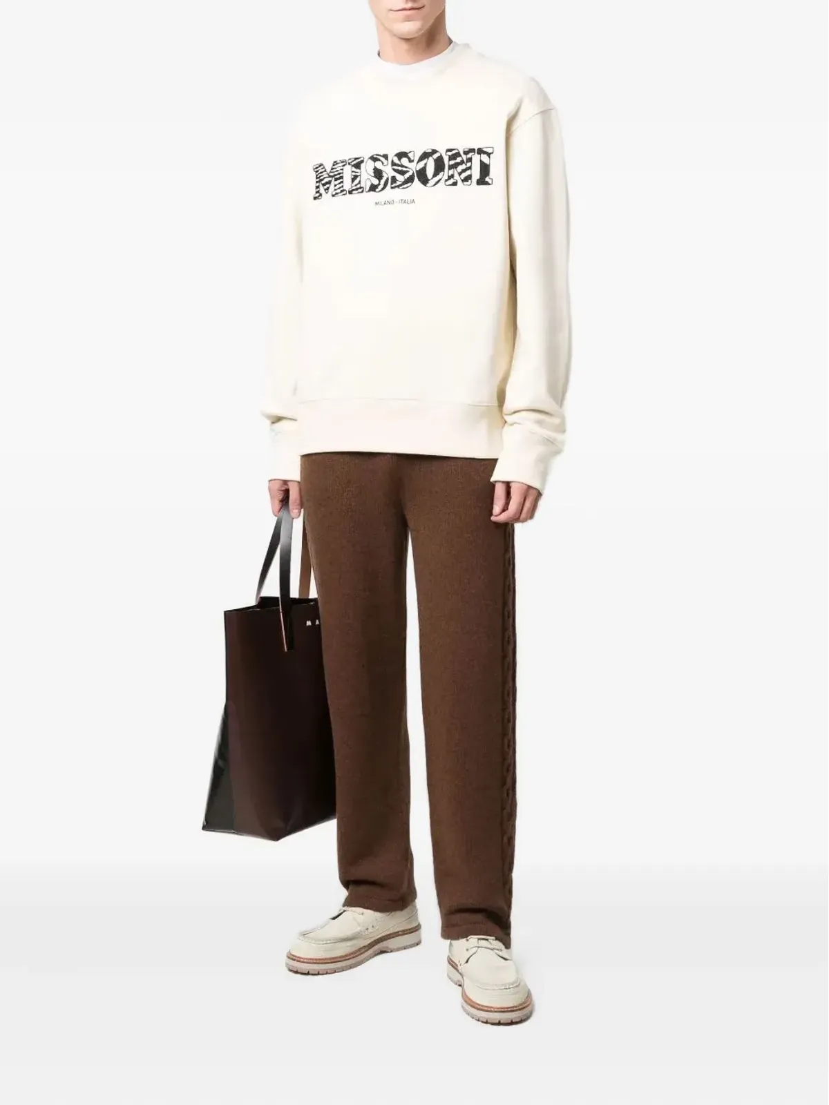 Missoni ロゴスウェットシャツ - Neutrals - 画像2