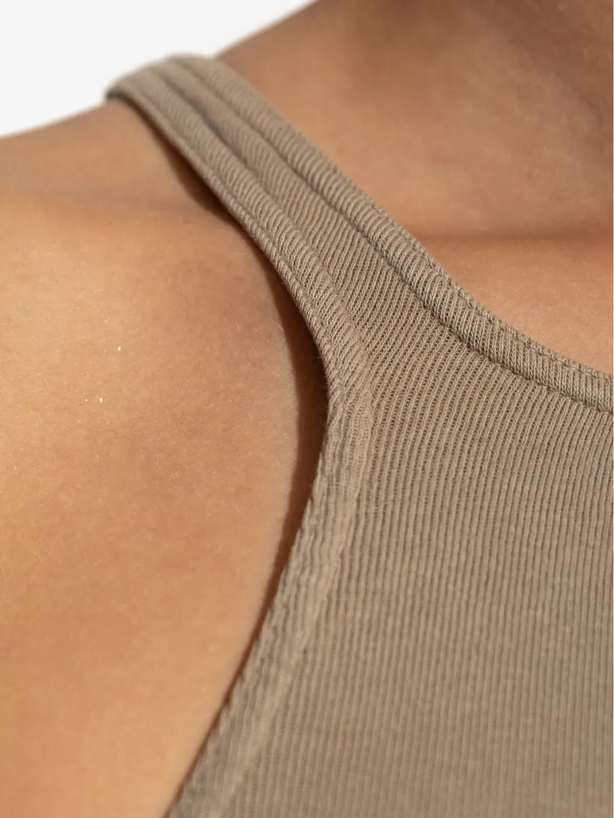 Rick Owens DRKSHDW リブ編みのレーサーバック タンクトップ - 画像5