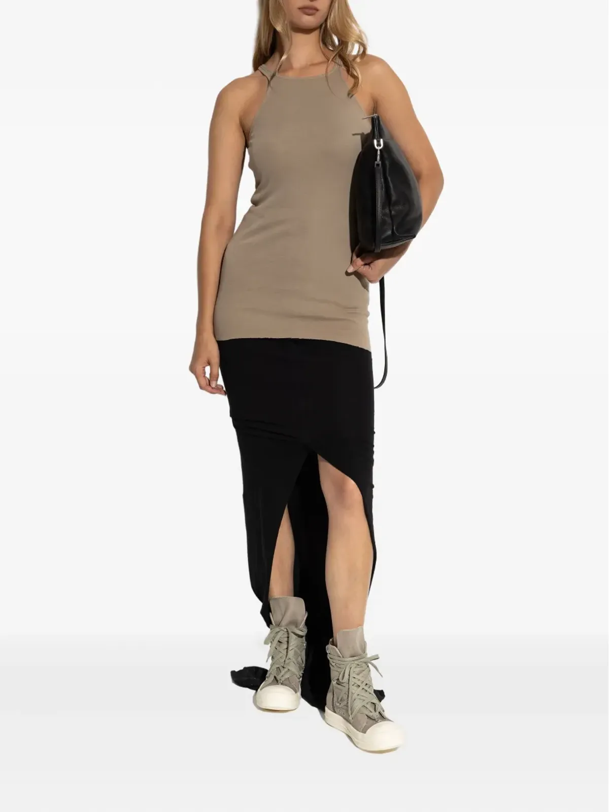 Rick Owens DRKSHDW リブ編みのレーサーバック タンクトップ - 画像2