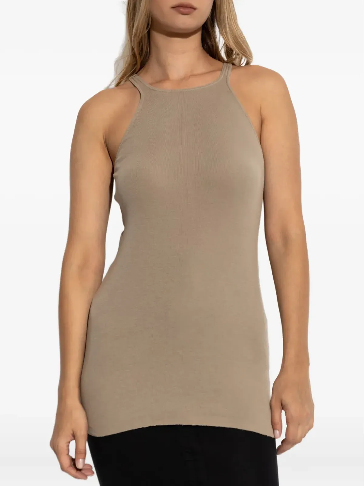 Rick Owens DRKSHDW リブ編みのレーサーバック タンクトップ - 画像3