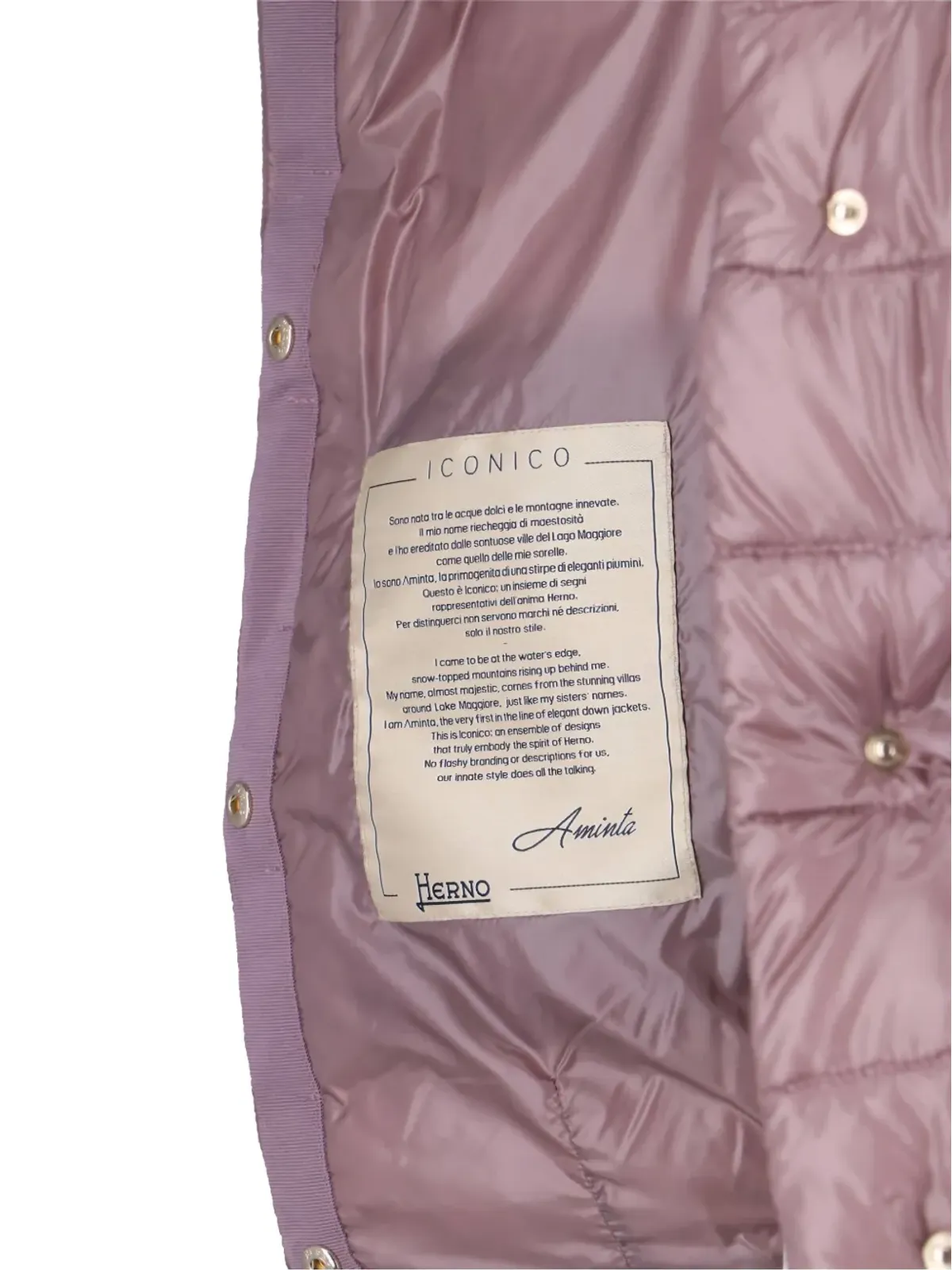 Herno quilted turtleneck puffer coat - Pink - 画像4