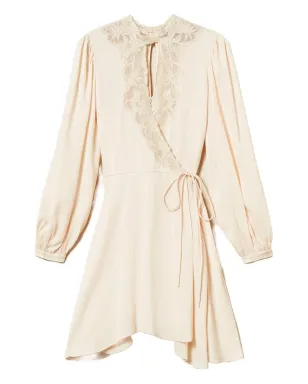 TWINSET レース挿入ラップドレス - サムネイル1