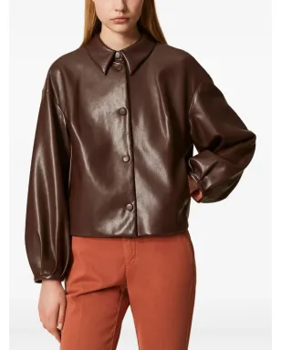 TWINSET シャツカラーのフェイクレザー・ボンバー ジャケット - サムネイル2