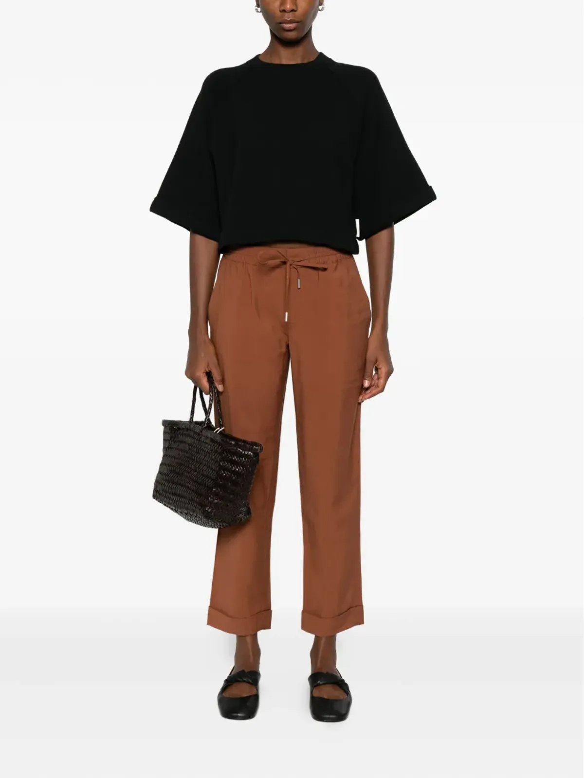 Marc O'Polo ラグランスリーブ クロップドTシャツ - 画像2