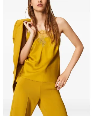 TWINSET レーストリムトップス - Yellow - サムネイル2