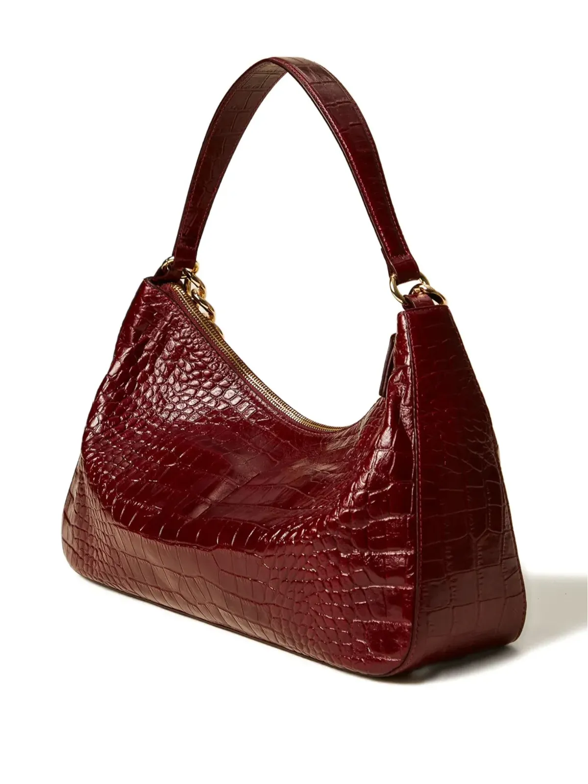 TWINSET Liliane crocodile-effect chain shoulder bag - Red - 画像4