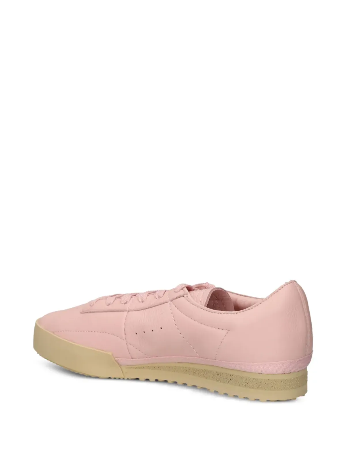 Lacoste ロゴプレート付きレザー スニーカー - 画像4