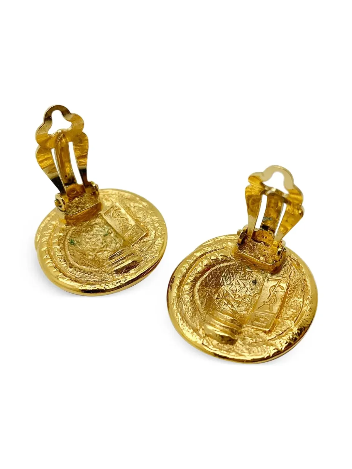 Jennifer Gibson Jewellery 1980年代 Yves Saint Laurent Floral Nest イヤリング - ゴールド - 画像2