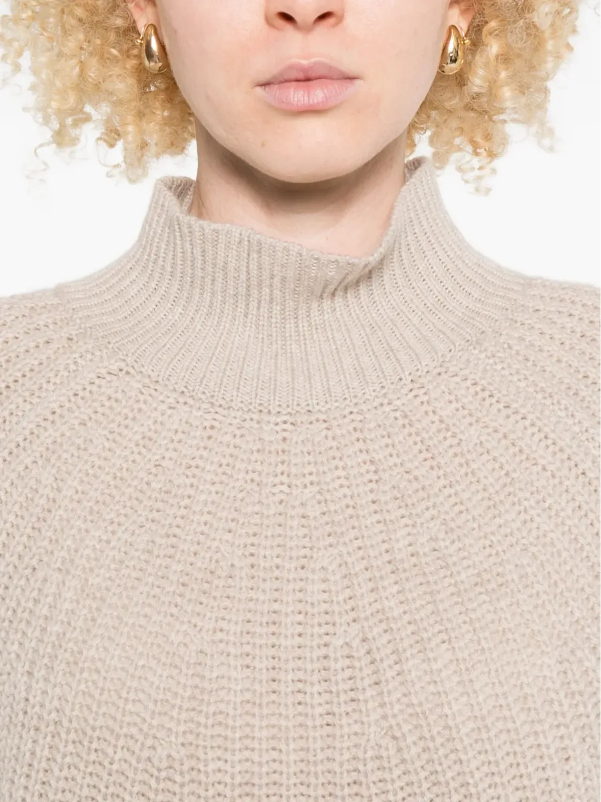 Allude ハイネックリブ編みセーター - 画像5