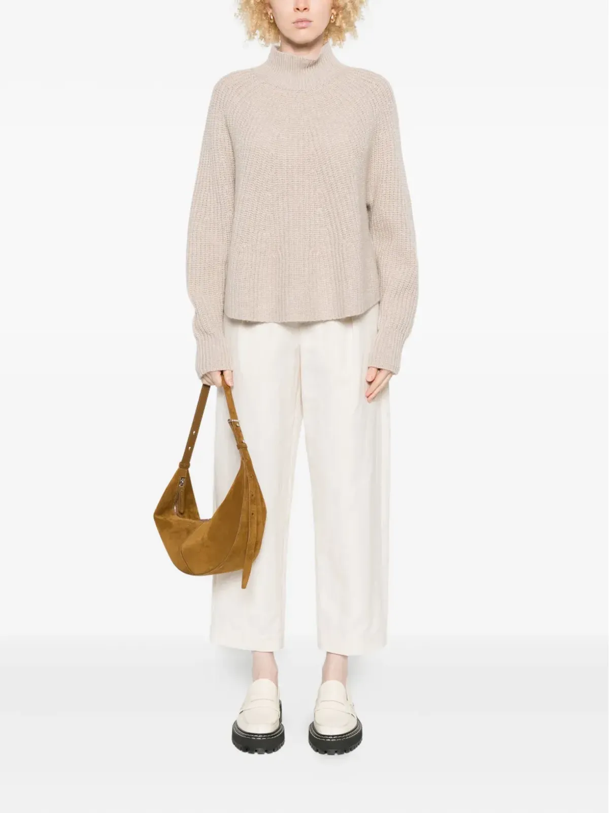 Allude ハイネックリブ編みセーター - 画像2