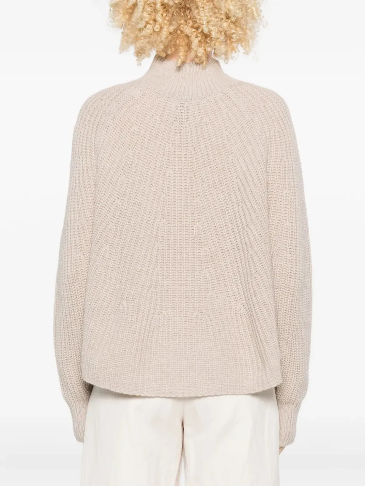 Allude ハイネックリブ編みセーター - 画像4