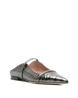 Malone Souliers レザー ポインテッドトゥ フラットシューズ - サムネイル2
