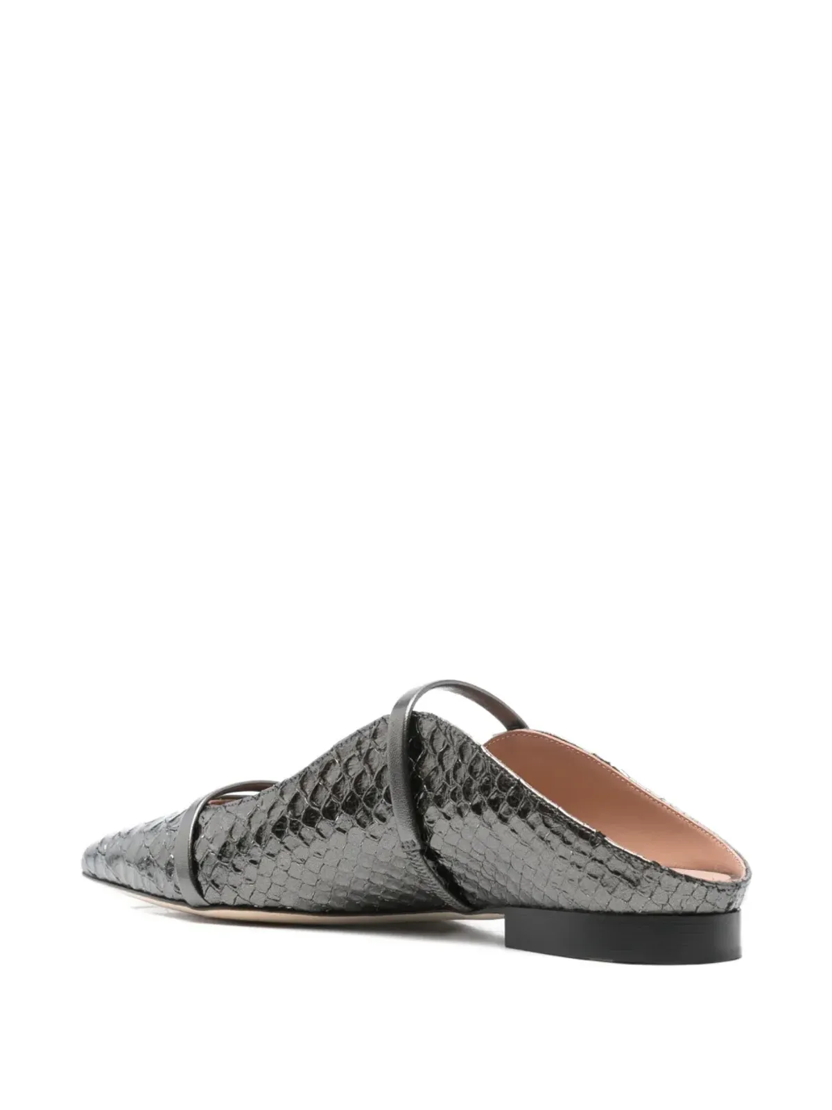 Malone Souliers レザー ポインテッドトゥ フラットシューズ - 画像3