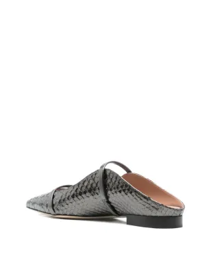Malone Souliers レザー ポインテッドトゥ フラットシューズ - サムネイル3