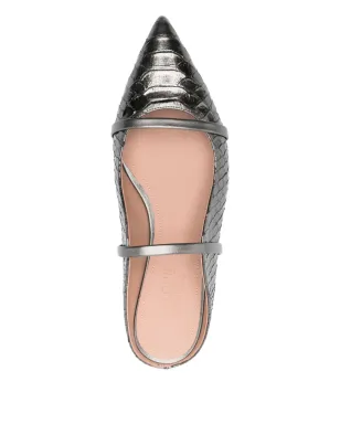 Malone Souliers レザー ポインテッドトゥ フラットシューズ - サムネイル4