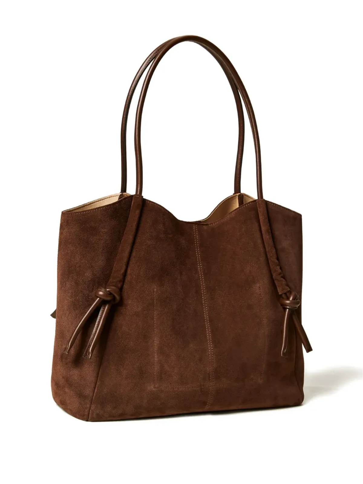 TWINSET 結び目デザインのスエード トートバッグ - ブラウン - 画像2