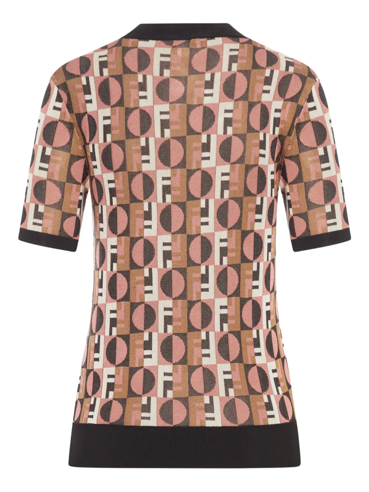 FENDI ジオメトリック ジャカード Tシャツ - 画像2