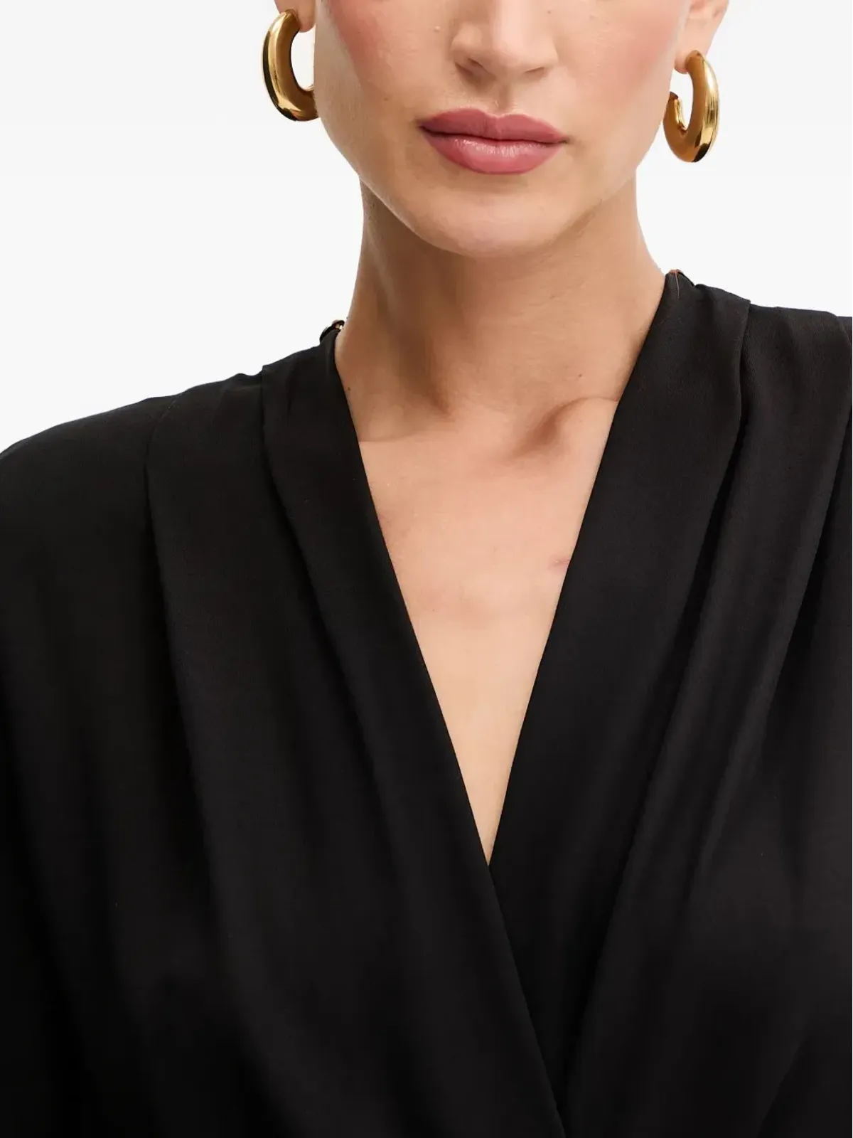 Elisabetta Franchi タイネック ロングスリーブトップ - 画像5