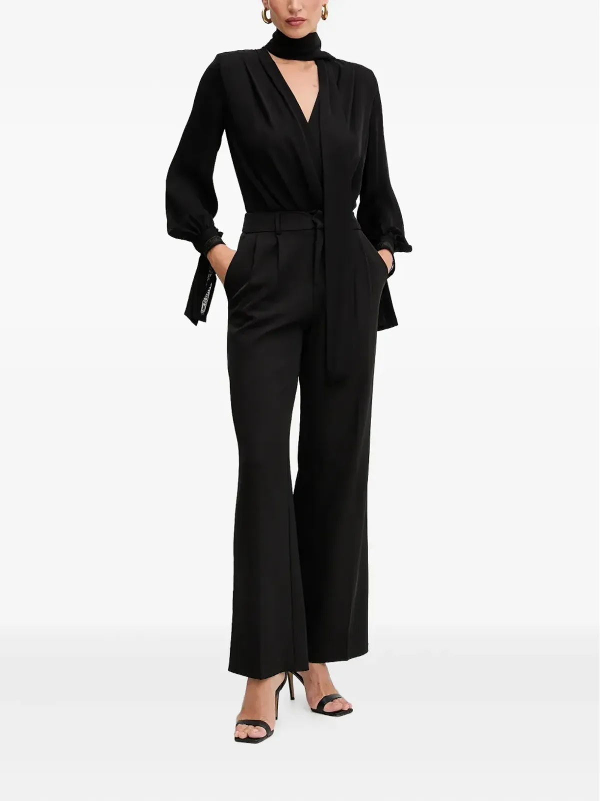 Elisabetta Franchi タイネック ロングスリーブトップ - 画像2
