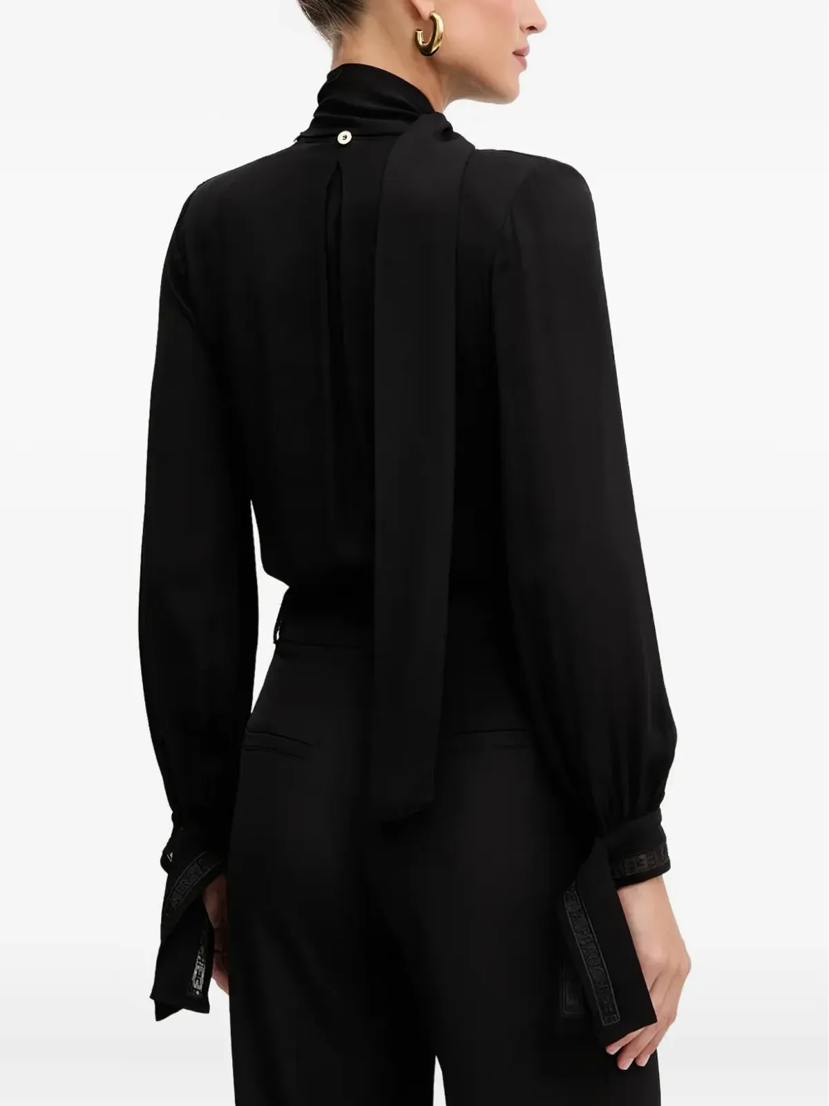 Elisabetta Franchi タイネック ロングスリーブトップ - 画像3